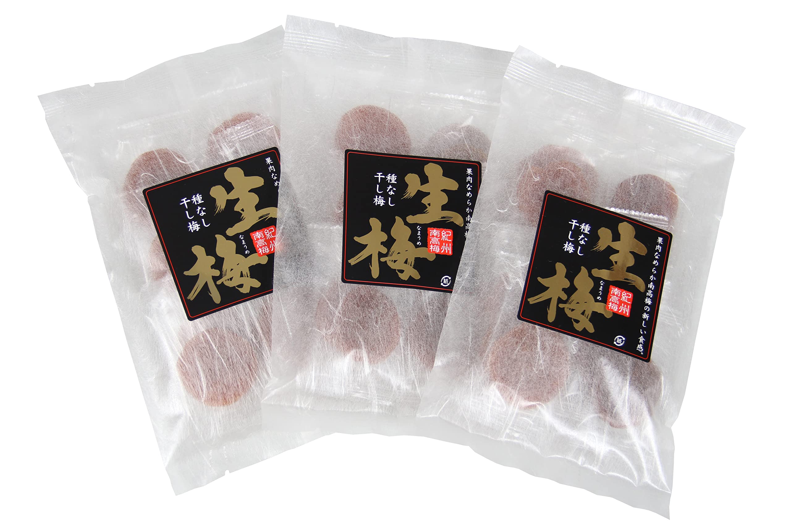 Amazon | 丸長水産 干し梅 大粒 国産 高級 種なし 個包装 紀州南高梅